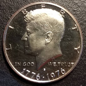 Proof 1976 S Bicentennial Higher Grade Bicentennial Vintage Kennedy Half Dollar Fifty cent Jfk from roll U.S. Coin 1.00 Shipping