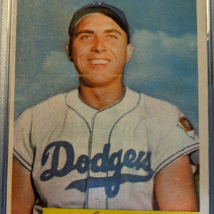 FEHLER .992 / .991 Authentisch 1954 Gil Hodges Bowman # 138 Brooklyn Dodgers PSA 2.5 Antike Super-Attacke original authentische Baseballkarte