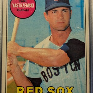 Authentische 1969 Carl Yastrzemski Topps # 130 Boston Red Sox PSA 4. Antike Vintage Super Eye Appeal original authentische Baseball-Karte