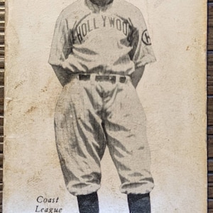 Original 1932 Zeenut Vitt Hollywood Stars authentische Baseball Karte Antik Vintage 1.00 Versand
