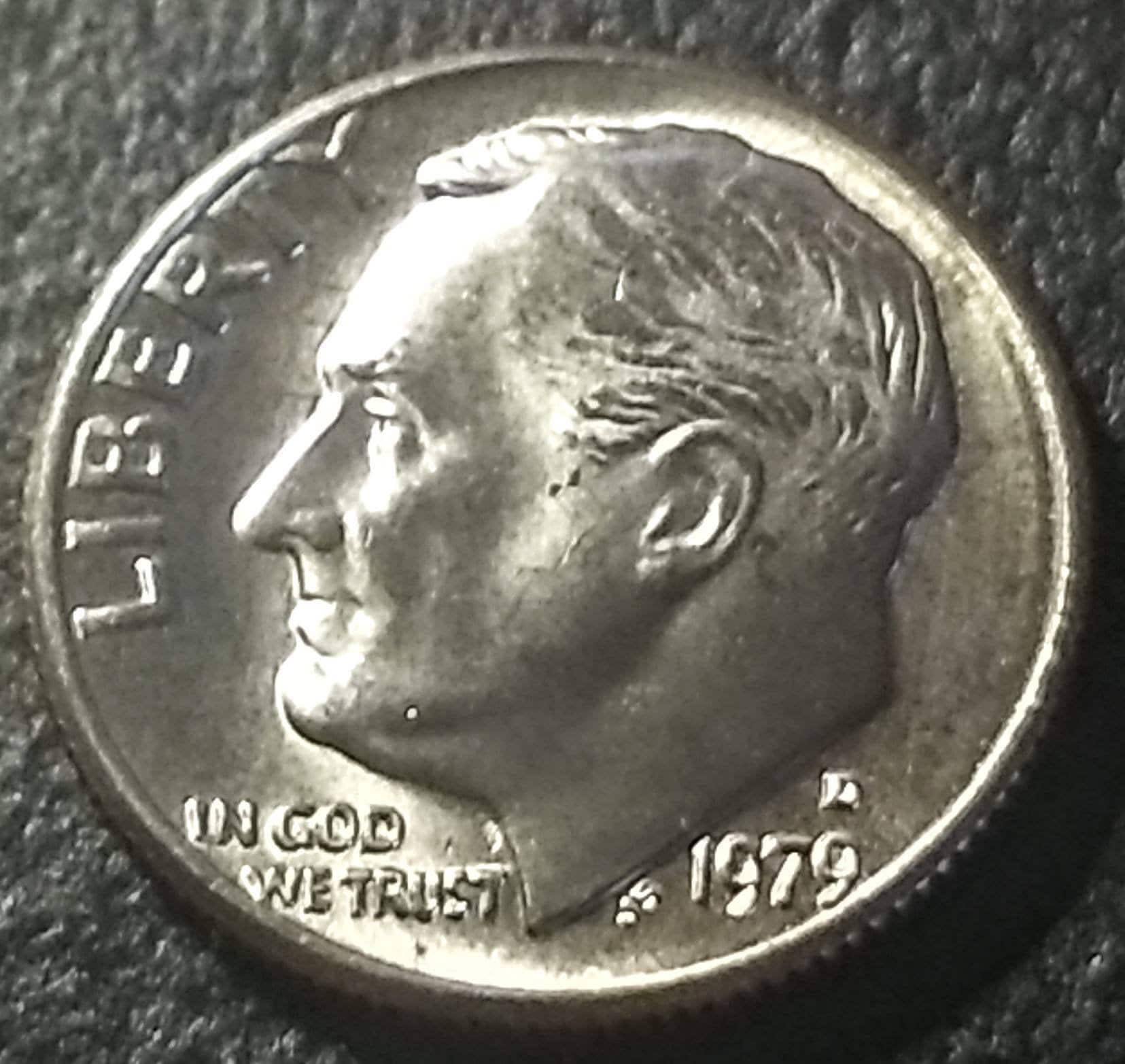 1979 D 高級ヴィンテージ クラッド ルーズベルト ダイム 10 セント FDR