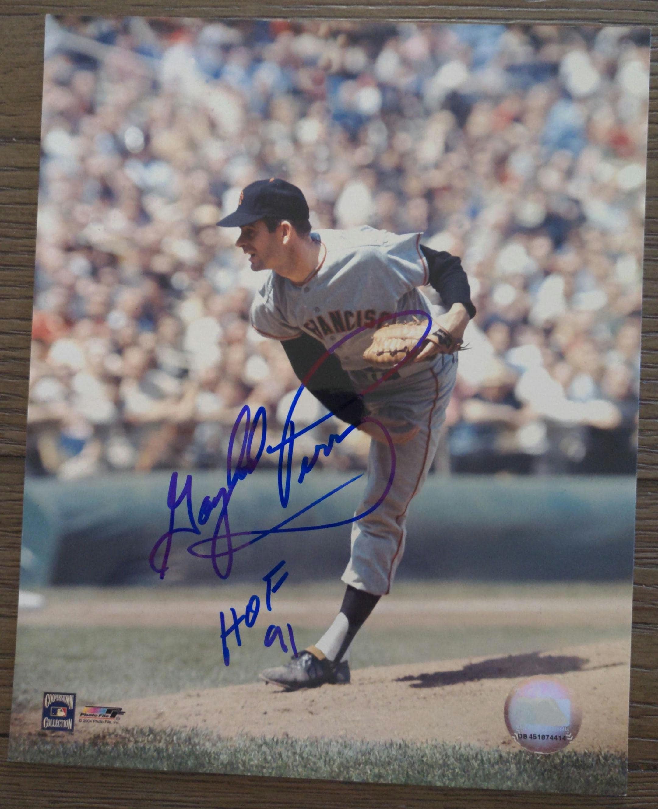 HOF ゲイロード・ペリー サイン入り サンフランシスコ・ジャイアンツ 