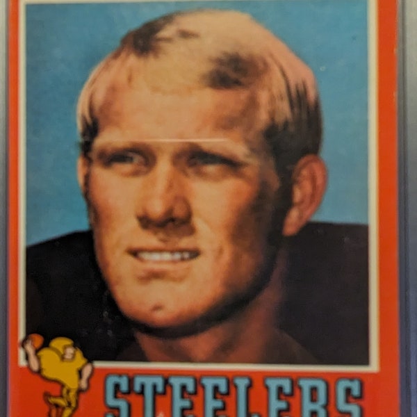 Authentic 1971 Topps #156 Terry Bradshaw Pittsburgh Steelers  RC Rookie Card PSA 1.5 solid grade super eye appeal authentic football card