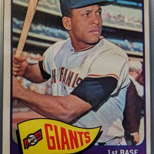 Authentische 1965 Topps # 360 Orlando Cepeda San Francisco PSA 3.5 solid grade Vintage Super Eye Appeal original authentische Baseball Karte