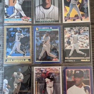 Vintage Ken Griffey Jr Baseball Card Lot Seattle Mariners e altro ancora sono di alta qualità Antico super eye appeal originale autentico 1.00