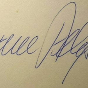 Firma tarjeta de June Allyson 3 x 5! Garantía envío auténtico autógrafo antiguo Glamour Movie Star recuerdos Vintage Hollywood leyenda 1.00