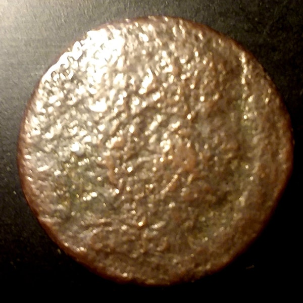 Oude Romeinse munt authentiek 1700 tot 1800 jaar oud. Antieke Vintage authentieke Amerikaanse munt 1,00 verzending