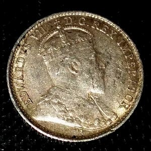 Jahrgang 1907 solide Grade Kanada Silber fünf-Cent-Stück King George Nickel Antik kanadischen 1,00 Versand