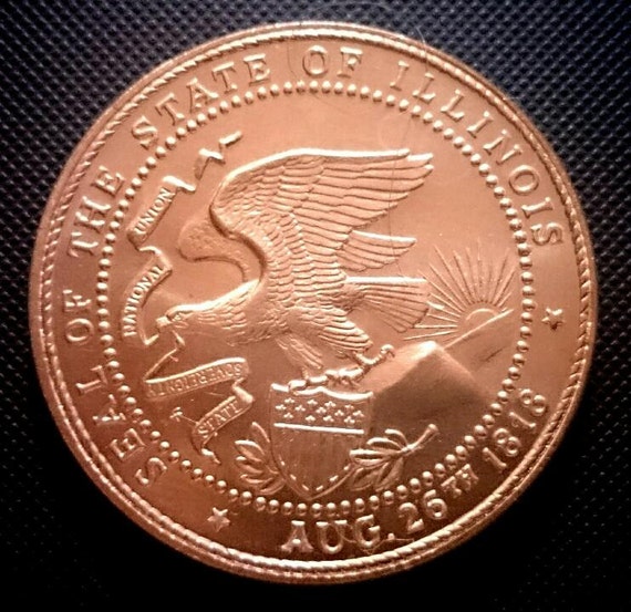 アンティーク 最終値下げしました Vintage 1818-1968 Illinois Sesquicentennial 150 Years of Progress