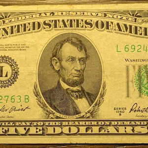 Circulated $5 1950 US Federal Reserve Small Notes for sale