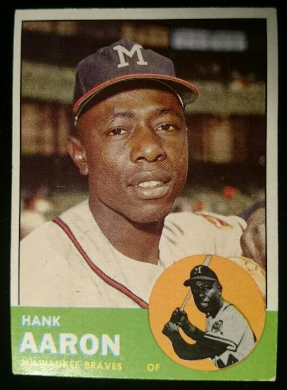 hank aaron braves hat