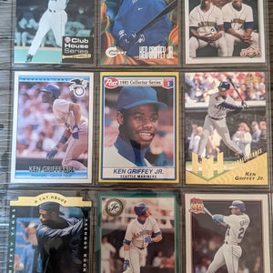 Vintage Ken Griffey Jr Baseball Karte Lot Seattle Mariners und mehr sind hochwertig Antik Super Auge Appeal original authentisch 1.00