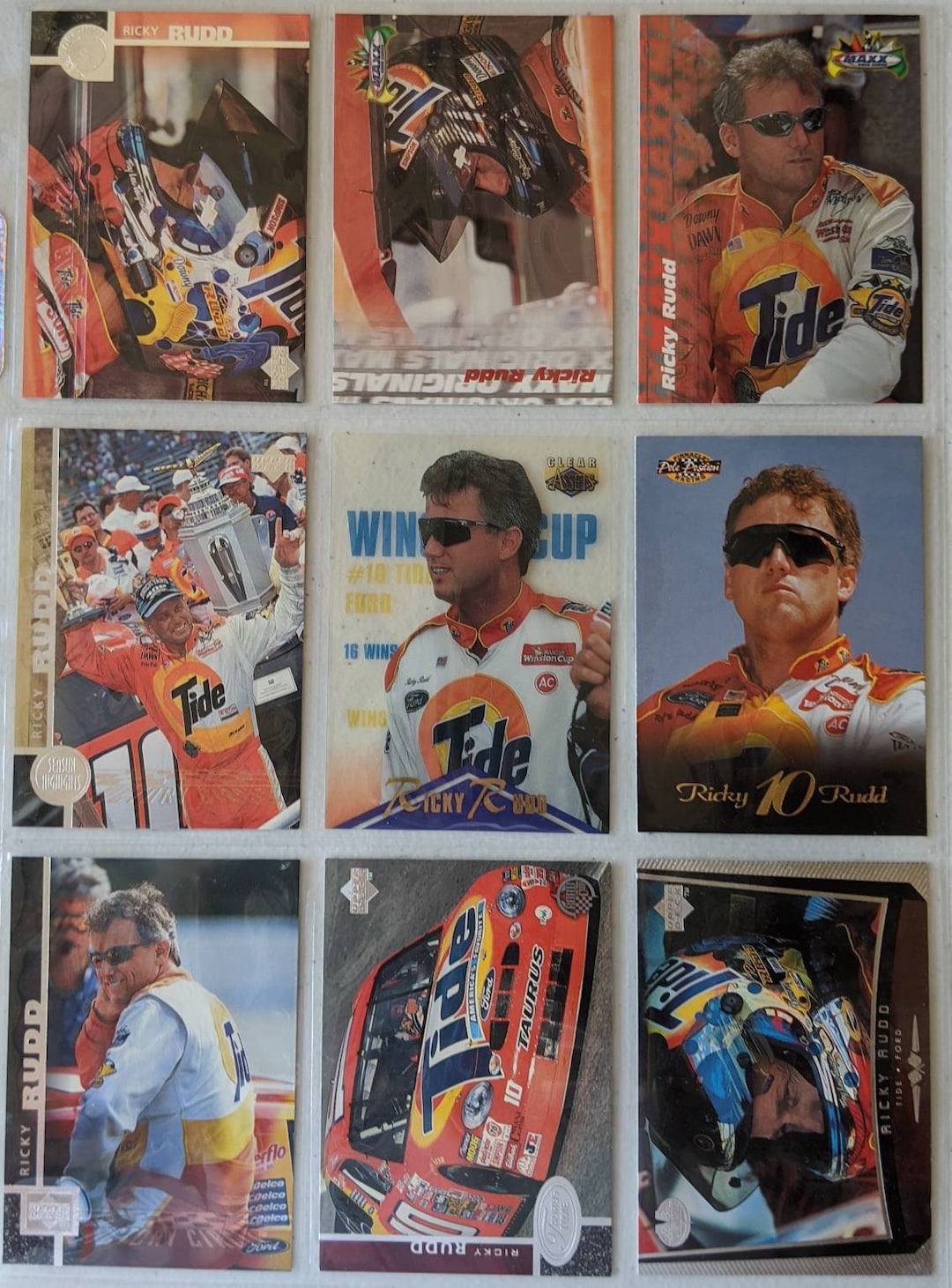 Ricky Rudd Card A Vintage Lot of 9 Ricky Rudd Nascar Legend Cards Great Lot! Original ...