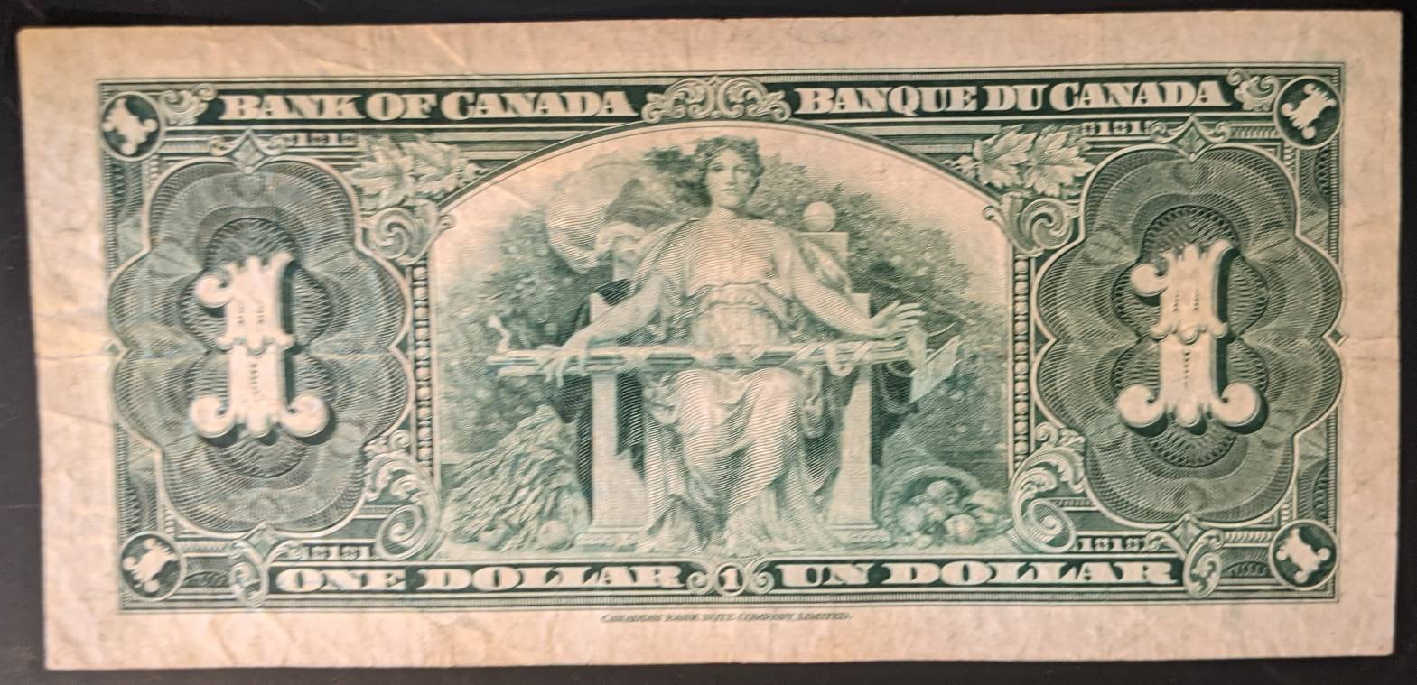 1937 Canada Circulated Pair of $1 Banknotes - Free Shipping USA