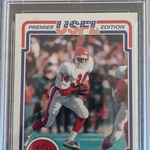 Authentische Seltene Hershel Walker 1984 USFL Topps PSA Graded Rookie Karte #74 High grade super eye appeal authentische Fußball Karte
