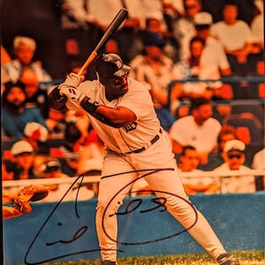 Cecil Fielder Detroit Tigers Vintage autogrammiert Major League authentische 8 x 10 Baseball Foto zertifiziert von Global Authentics