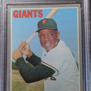 Autentico 1970 Willie Mays San Francisco Giants PSA Graded Topps # 600 solid grade super eye appeal vintage baseball card