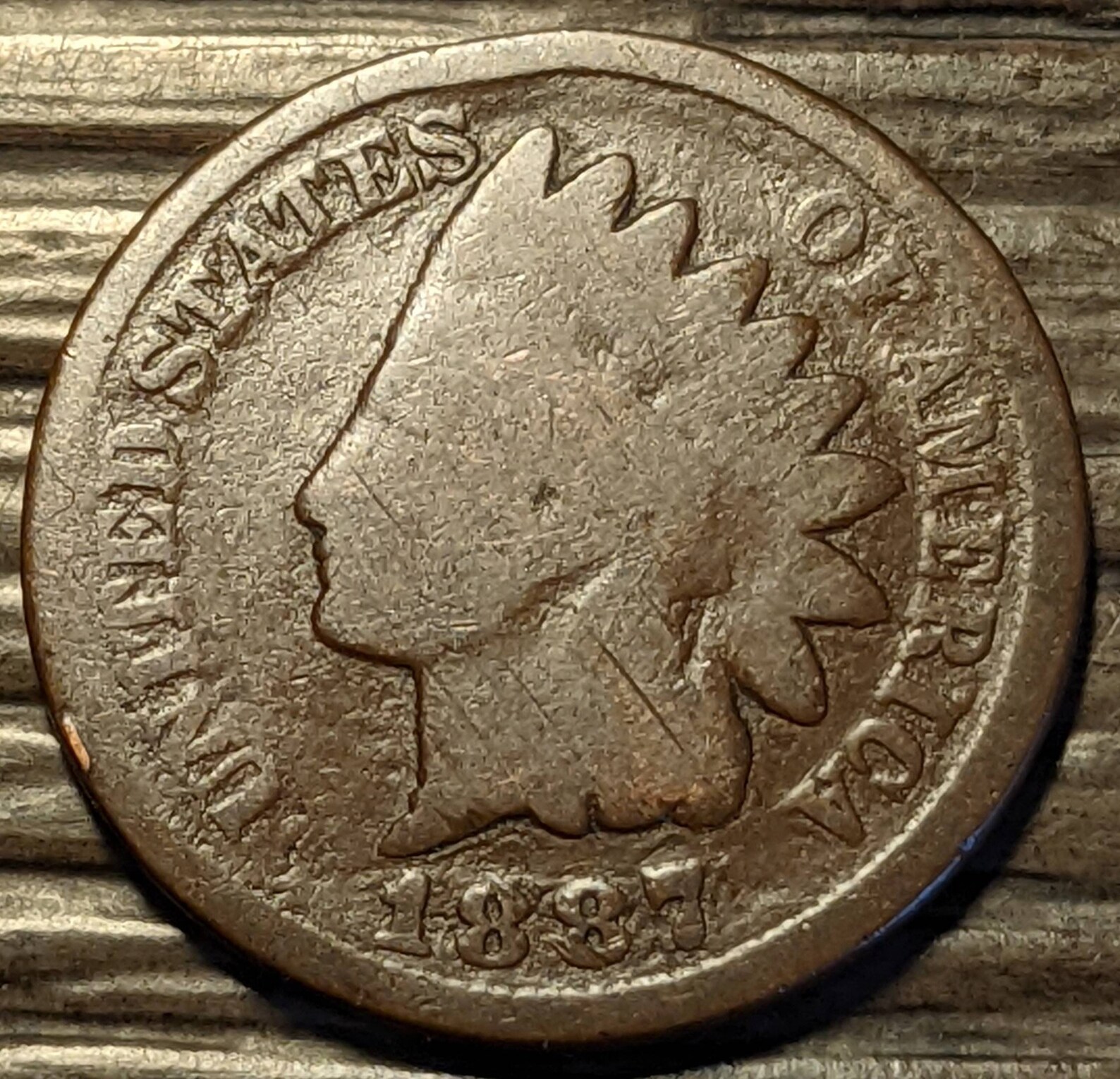 Vintage 1887 Solid Grade Indian Head Cent Authentic U.S. Coin - Etsy