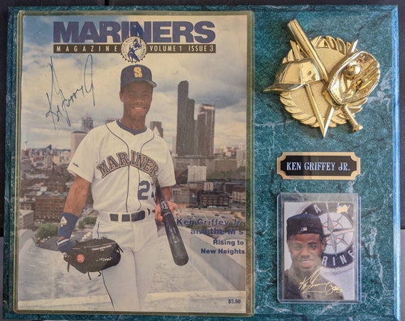 MLB ケングリフィーJr フォト サイン プレート Signed 11x14 Ken Griffey Jr. Plaque 8x10 Photo Baseball Hofer! W