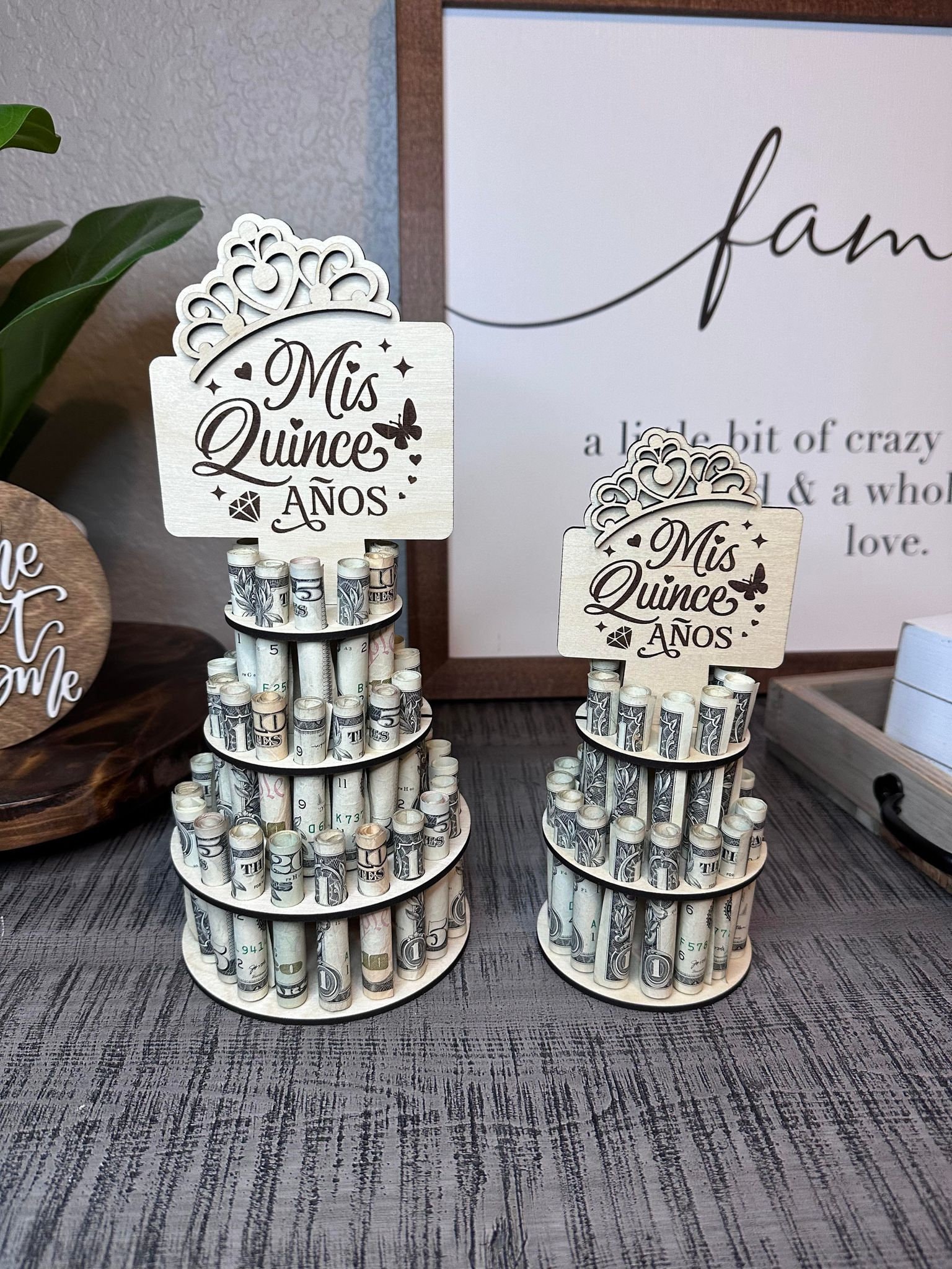 Quinceañera Money Cake Holder - FREE Shipping! - Etsy
