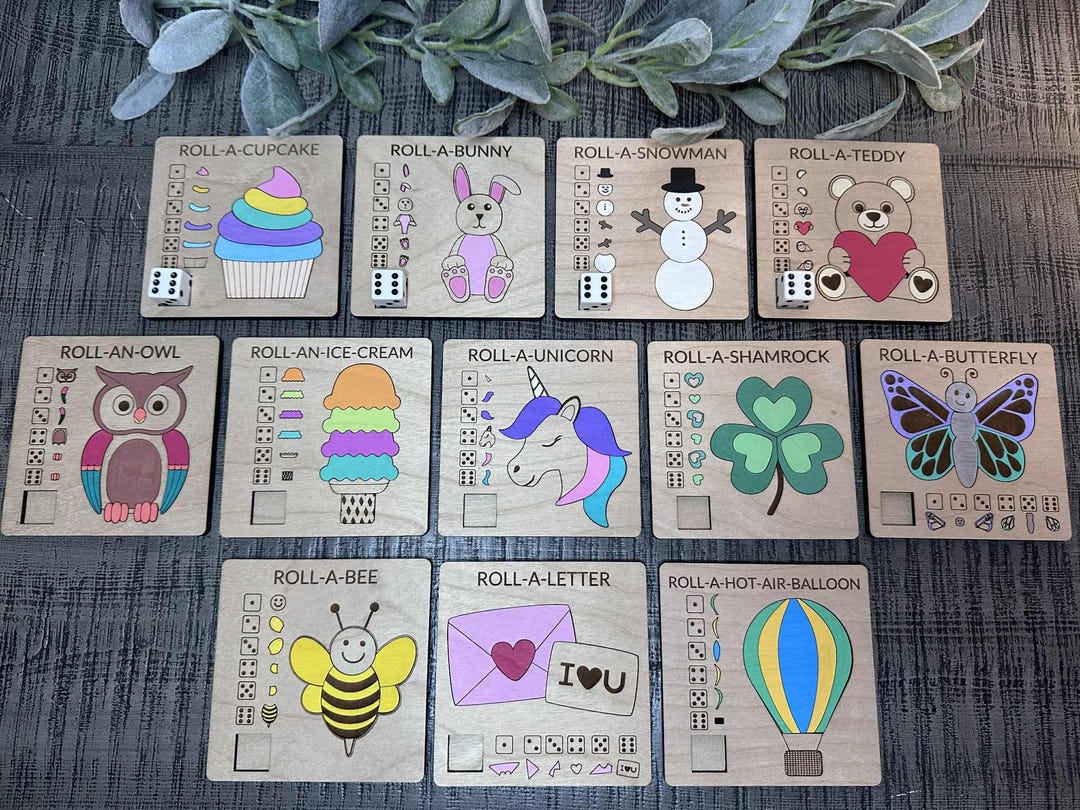 Roll A Dice Puzzle Game, Party Idea, Gifts for Kids, Stocking Stuffer ...