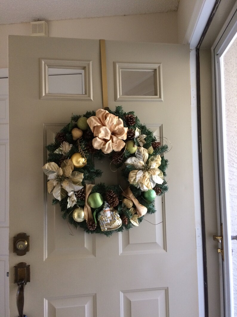 Christmas Evergreen Wreath Front Door Wreath Holiday Decor Etsy