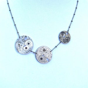 Antique Watch Parts Steampunk Necklace