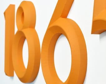 Minimal 3D House Numbers – Modern House Numbers