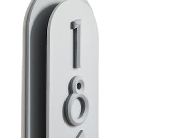 Boho Arch Plaque with 3D House Number Sign