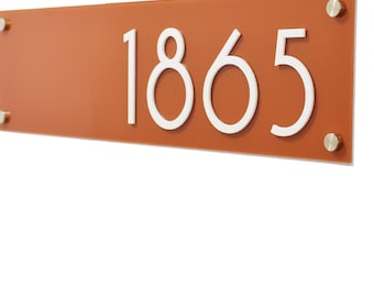 Acrylic Plaque House Number Sign – One Layer | Multiple Sizes & Shapes