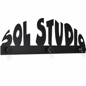Modern Wall Hook - Black - Custom Hook - Personalized Hook - Towel Hook - Coat Hook - Bathroom Decorative Wall Hooks - Entryway Organization