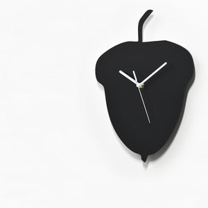 Acorn Silhouette Wall Clock - Oaknut Silhouette - Acorn Decor - Autumn ...