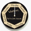 Day of the Week Clock - Heptagon White Wall Clock - Week Clock ...