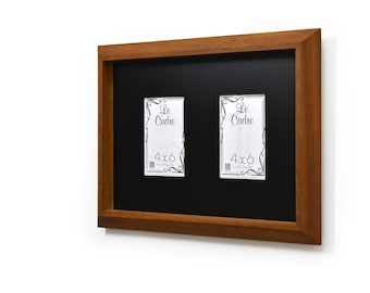 Le Cadre Picture Frames, Modern Wooden Photo Frames made with African Teak Iroko Wood - Handmade Picture Frames - Wall Frames 2 of 4"x6"