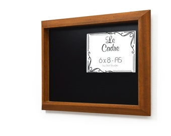 Le Cadre fotolijsten, moderne houten fotolijsten gemaakt met Afrikaans teak Iroko hout - handgemaakte fotolijsten - muurframes 6" x 8" A5