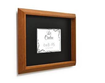 Le Cadre Picture Frames, Modern Wooden Photo Frames made with African Teak Iroko Wood - Handmade Picture Frames - Wall Frames 6" x 8" A5