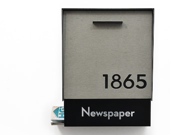 Porta Periódicos para mis Buzones Tipo 1,2,3,4 - Perfil Hueco de Aluminio - ( adquirible sólo con mis Buzones )