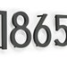 Modern House Numbers Black With Black Acrylic Contemporary Street ...