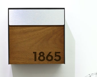 Lock Option for my Solid Iroko Wood Face Mailboxes ( purchasable only with my Mailboxes )