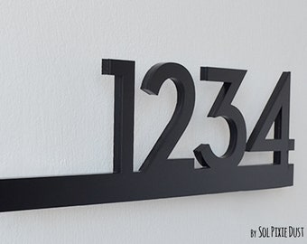 Modern House Number Plaque Modern House Number Plaque