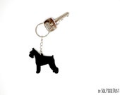 Standard Schnauzer Keychain Silhouette