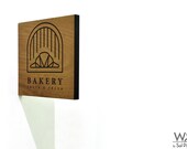 Double Sided Modern Projecting Sign - Custom Business Name Sign - Homemade - Farmhouse - Kitchen Decor - Market Sign - Sweet Lower Gift