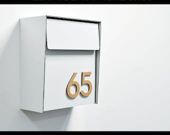 Type 1 EU – Modern Wall Mount Mailbox with Custom Colors & Aluminum Numbers
