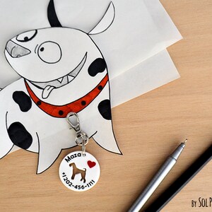 Dog Tag - Airedale Terrier  - Personalized Pet ID, Pet Accessory