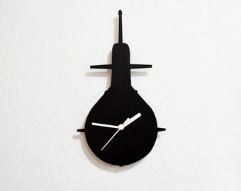 Submarine Silhouette - Wall Clock