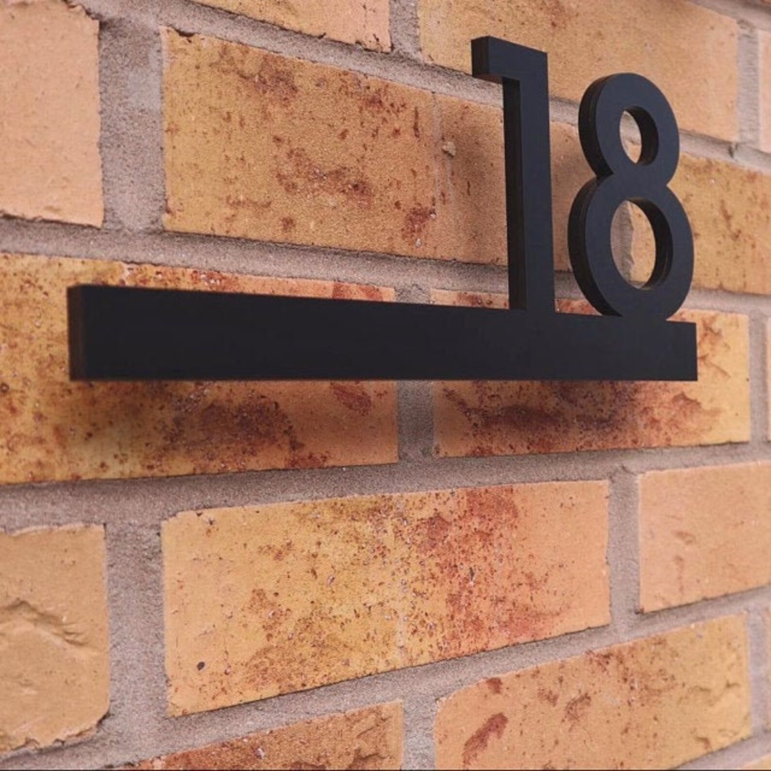 Modern House Numbers Black Acrylic Contemporary Home - Etsy