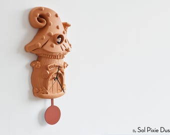 Mushroom House Cuckoo Clock - Fairy Tale Series