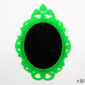 Modern Rococo Green Photo Frame - Oval Baroque Picture Frame