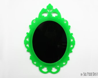 Modern Rococo Green Photo Frame - Oval Baroque Picture Frame