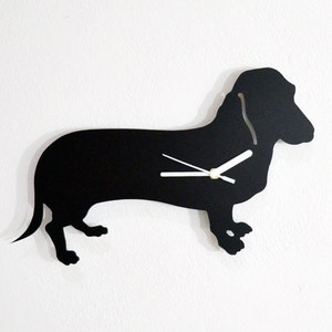 Dachshund Dog 1 - Wall Clock Silhouette